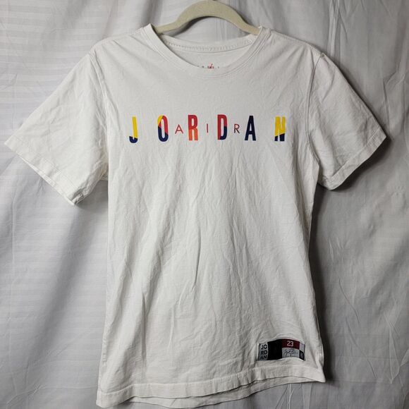 Nike Shirt Graphic XI Air Micheal Jordan #23 11 Retro White Jumpman S - Picture 3 of 8